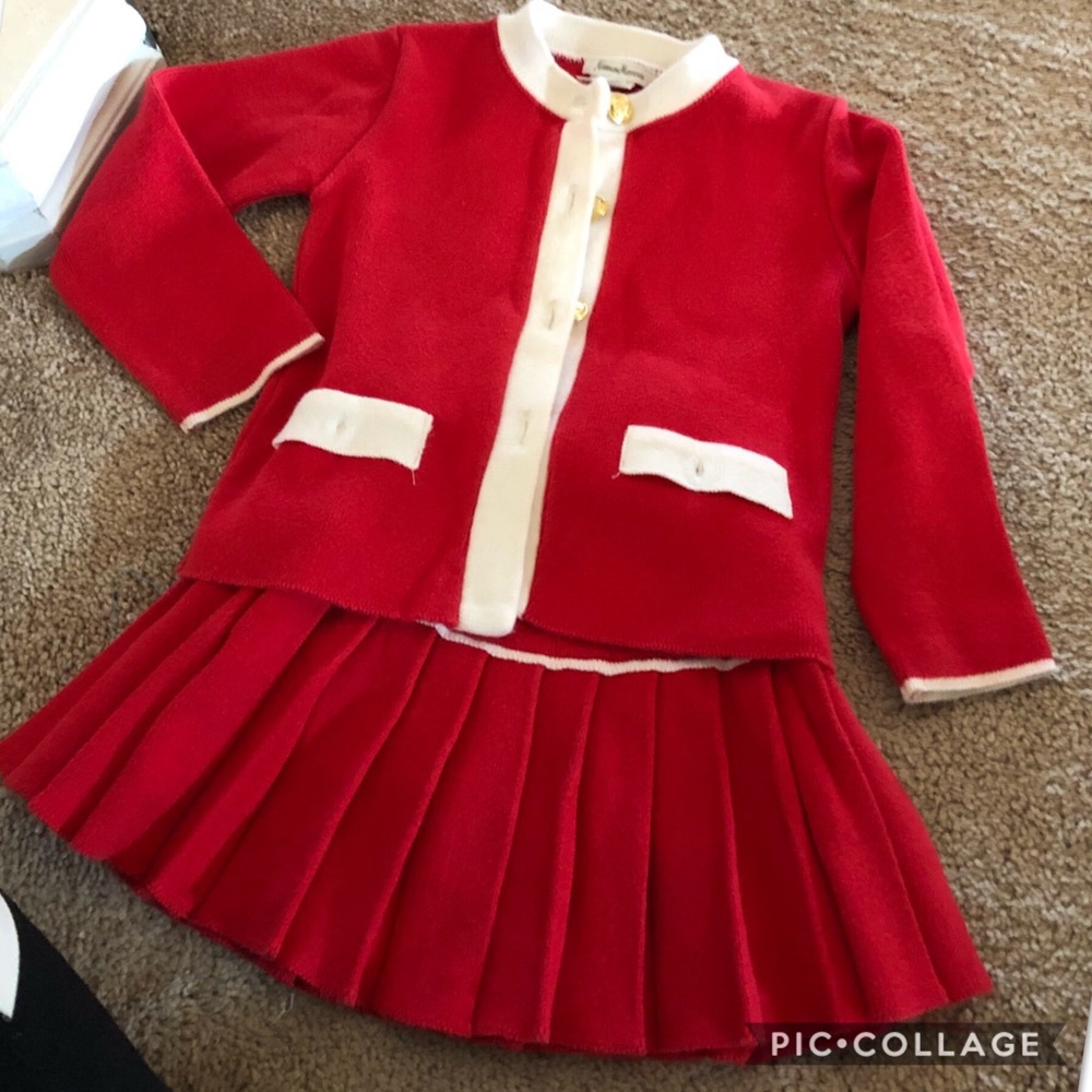 Vintage Neiman Marcus Sweater Skirt Set (~1995)